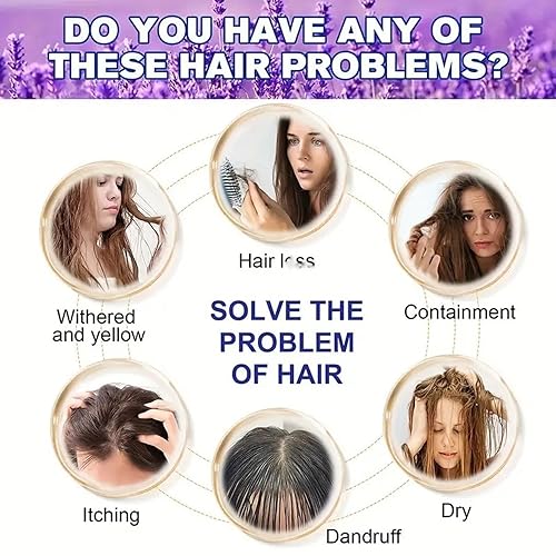 Miniatura 2 de Barra de champú de lavanda, 2 barras sólidas de champú y acondicionador con planta natural para adelgazar el cabello, fortalecer las raíces del