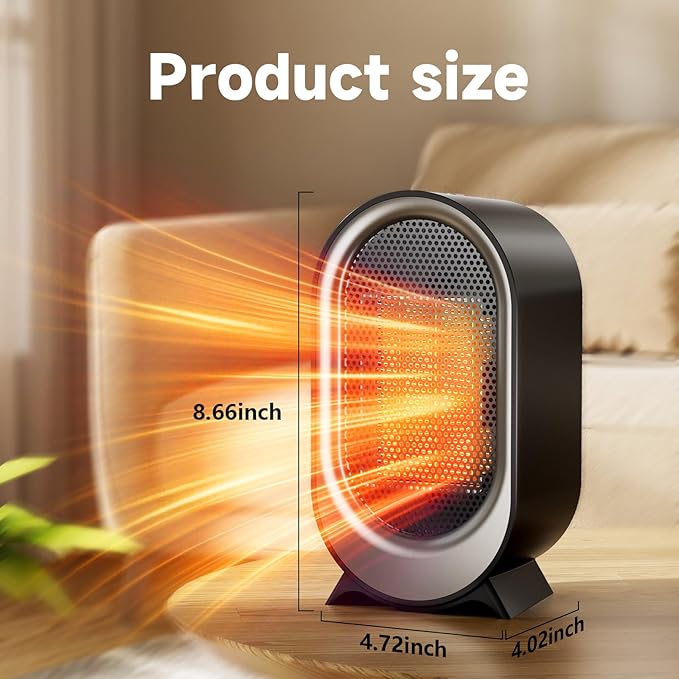 Calefactor Eléctrico Portátil Cerámico PTC 1500W 110V miniatura 2