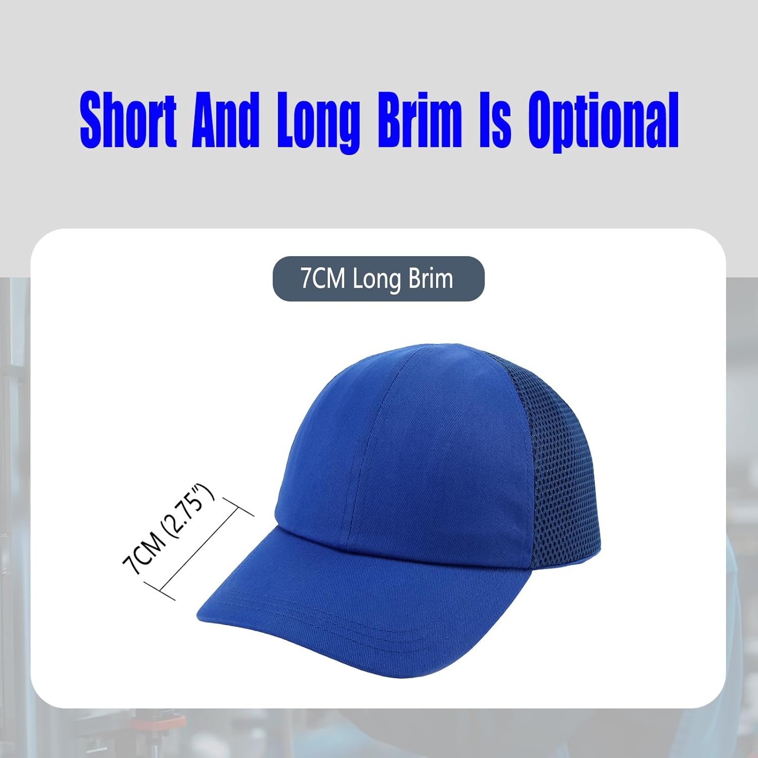 Safety Bump Cap Hat Baseball Cap Style Safety Hat Breathable Lightweight Hard Hats for Unisex Breathable Hard Hat Head Protection Cap