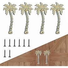 2 Pack Barn Door Handles, 7.5" Heavy Duty Gate Door Pull Handle Coconut Tree Shaped Antique Metal Barn Doors Handles Large Rustic Carved Door Pulls for Barn Doors, Gates Garages Sheds, Cabinet, Closet