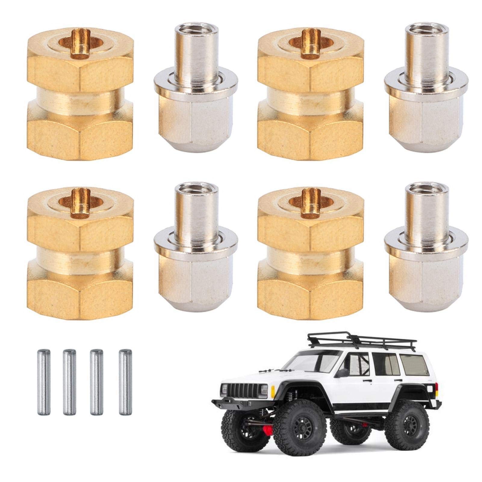 Estensione Esagonale da 12 mm, Vari Modelli Disponibili Distanziali Ruota Rc in Ottone Massiccio per Auto cingolata SCX10 90046 90047 1/10 RC(12mm)