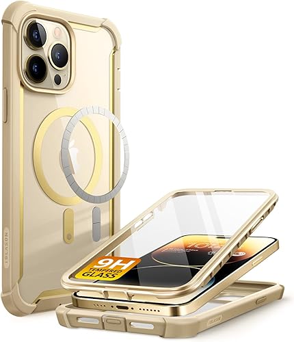 i-Blason Ares - Funda diseñada para iPhone 14 Pro compatible con MagSafe de 61 pulgadas 2022 funda protectora transparente de doble capa con