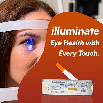 Ophthalmic Fluoro Touch Strips - 1200 Strips by KASHSURG -(4 x 3001200 Count)