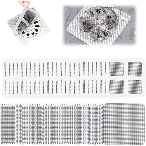 Vista 10 de 2026 Nuevo Atrapapelos Desechable para Drenaje de Ducha - Protector Cuadrado para Drenaje de Piso de Baño (10 unidades)