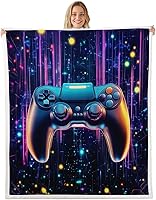 Vista 16 de Castle Fairy Rustic Musical Kids Plush Blanket,Guitar Bass Instruments Print Bed Blanket Art Home Decor,Retro Note Boho Ethnic Plaid Modern Fuzzy