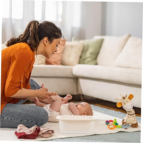 Miniatura 3 de Lavabo portátil para cambiador, bañera de agua gruesa para una fácil limpieza, diseño ligero de ahorro de espacio para baño y cambios de pañales,