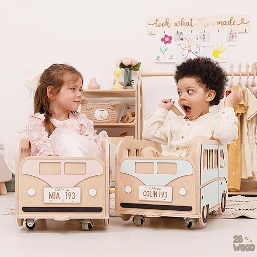 Miniatura 9 de Personalized Wood Toy Box for Girls - Wooden Toy Chest for Kids Nursery Organization - Toy Organizers And Storage Furniture for Playroom - Kids Room