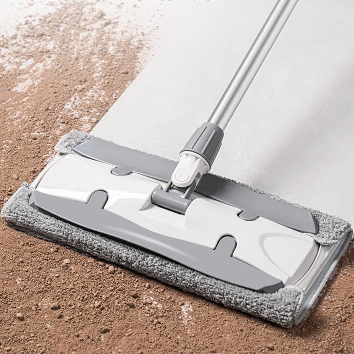 Fregona Fregona Plana con Pinzas De Tela, Doméstica Doble Propósito For Suelos Húmedos Y Secos, Artefacto For Fregar Facilidad Limpieza Suelo
