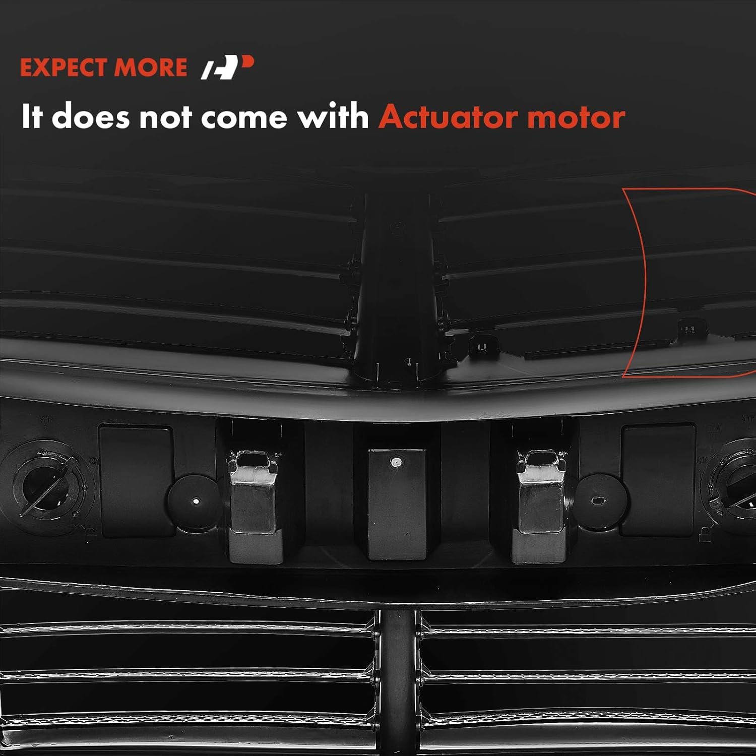 A-Premium Radiator Grille Air Shutter Actuator Without Motor Compatible with Lincoln MKC 2015 2016 2017 2018