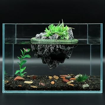 AQUA KT Aquatic Turtle Floating Rock Dock Resting Basking Island Platform