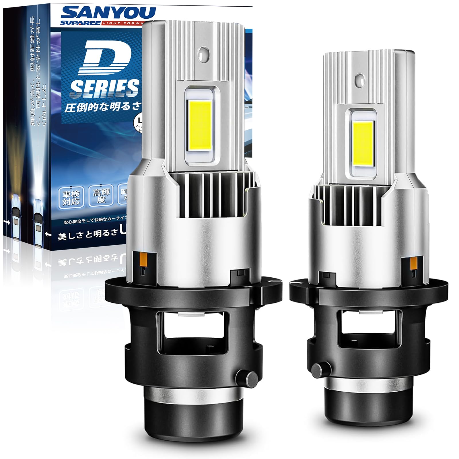 SUPAREE D2S LED ヘッドライト 車検対応 ポン付け 爆光 d2s…