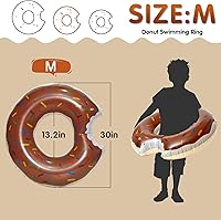 Vista 2 de DMAR Flotador de piscina con forma de dona, tubo y anillo para playa y piscina