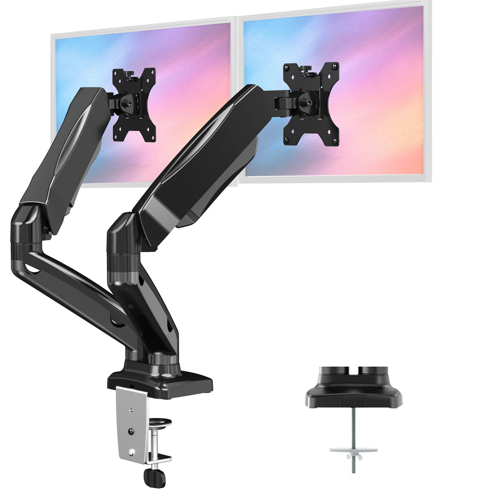 Buy HUANUO Dual Monitor Arm for 13 to 27 inch, Spring Monitor Stands