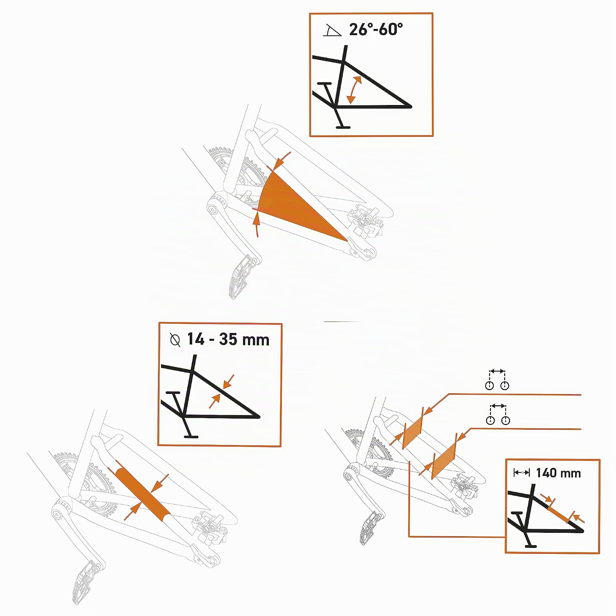 SKS Germany Infinity Universal Porte-Bagages (pour équiper Presque Tous Les vélos, mécanisme de réglage et système de Serrage Rapide, en Aluminium Solide, avec système de clic MIK, fabriqué en