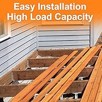 Vista 4 de 2 Pack Adjustable Support Jack for The Floor,Deck Foundation,Post Floor Joist Jacks,RV Step Stabilizer,Mini Screw Jack- Post 3.5" to 6