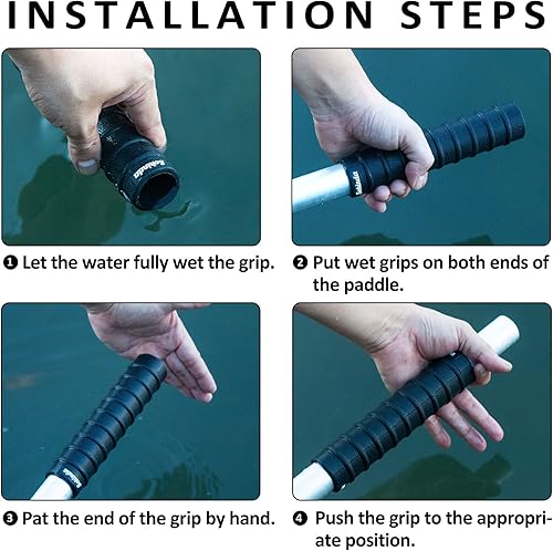 Miniatura 6 de Empuñaduras para remo de kayak, agarre antideslizante, prevención de ampollas, empuñaduras de paleta para kayak, accesorios de kayak, empuñaduras de