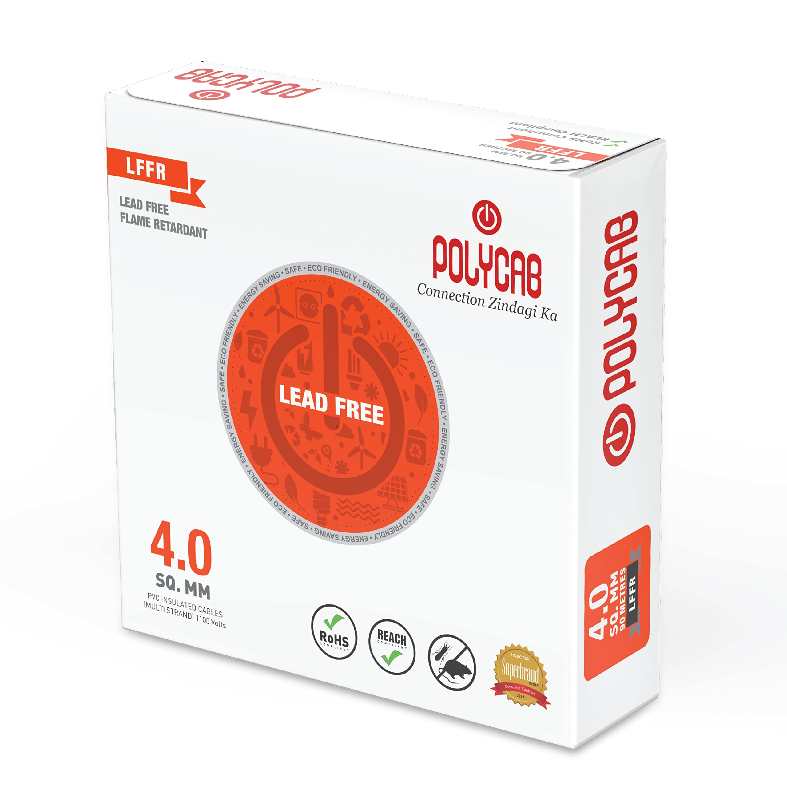 Polycab Optima+ House Wire - 90M Coil -15 Polycab Optima+ House Wire - 90M Coil -15
