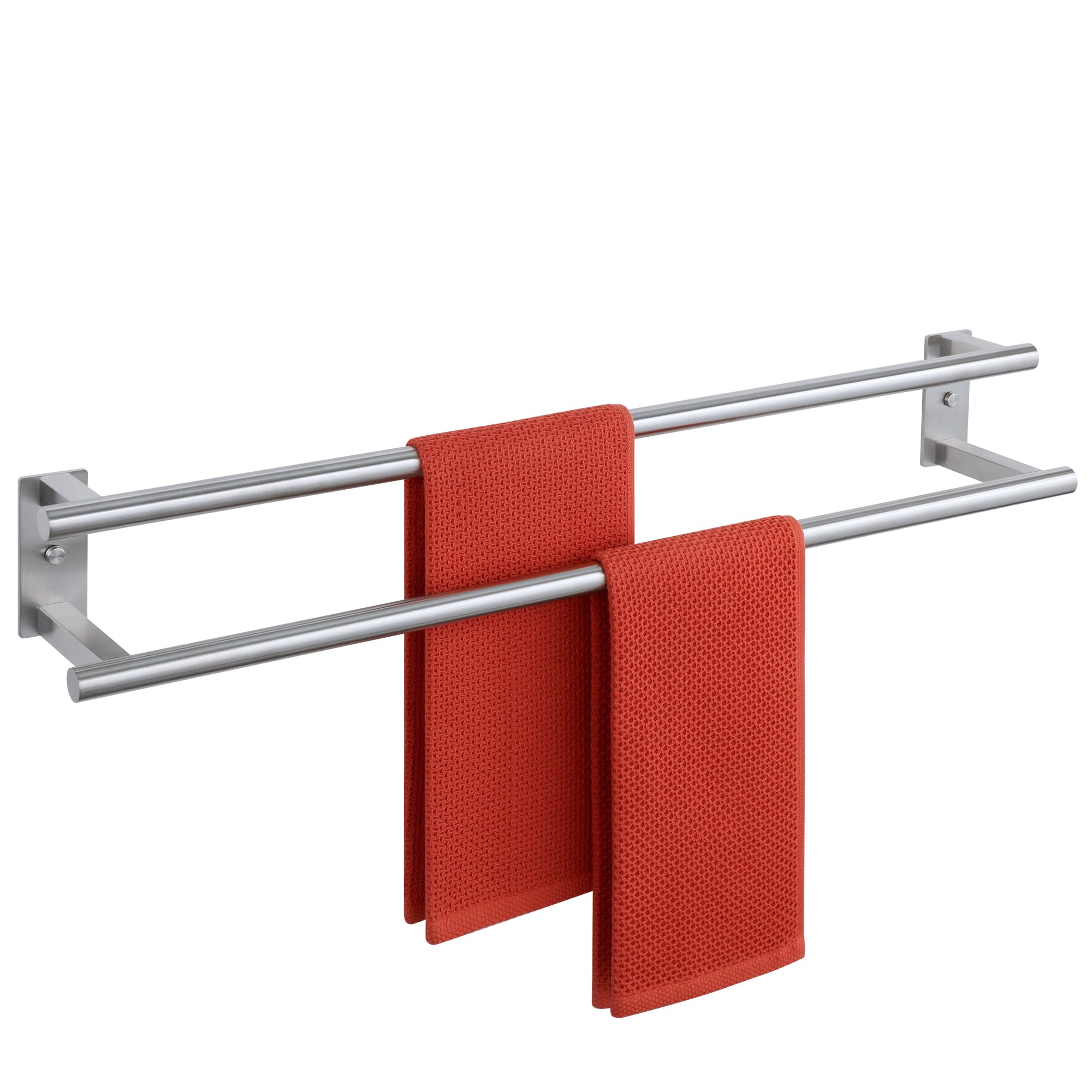 Alise Bath Double Towel Bars 32 Inch,Towel Rack Towel Holder for Bathroom Lavatory,Wall Mount Towel Hanger SUS304 Stainless Steel Towel Rail Towel Hanging Rod,GDL7800-LS Brushed Nickel
