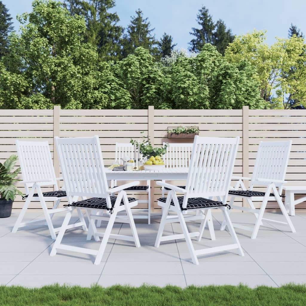 Coussin de chaise de jardin 50 x 50 confortable lot de 6 résistant