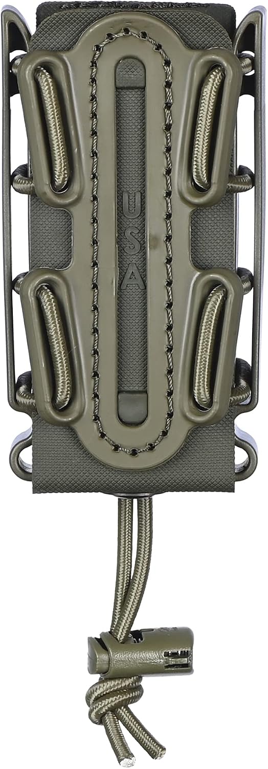 (OD Green) Soft Shell Scorpion -Tall- Pistol Mag Carrier with Belt Loop (1.75-2.25") 100% Made in The USA