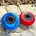 JHKJ Inline Skate Replacement Wheels 72mm/ 76mm/ 80mm Roller Skate Wheels Without Bearings for Break Wheels Training Wheels 8-Pack,Blue,76mm