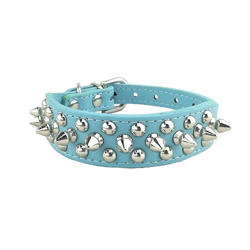 Newtensina Elegante Collar de Perro Punk Collar de Perro Tachuelas Collar de Perro para Perros