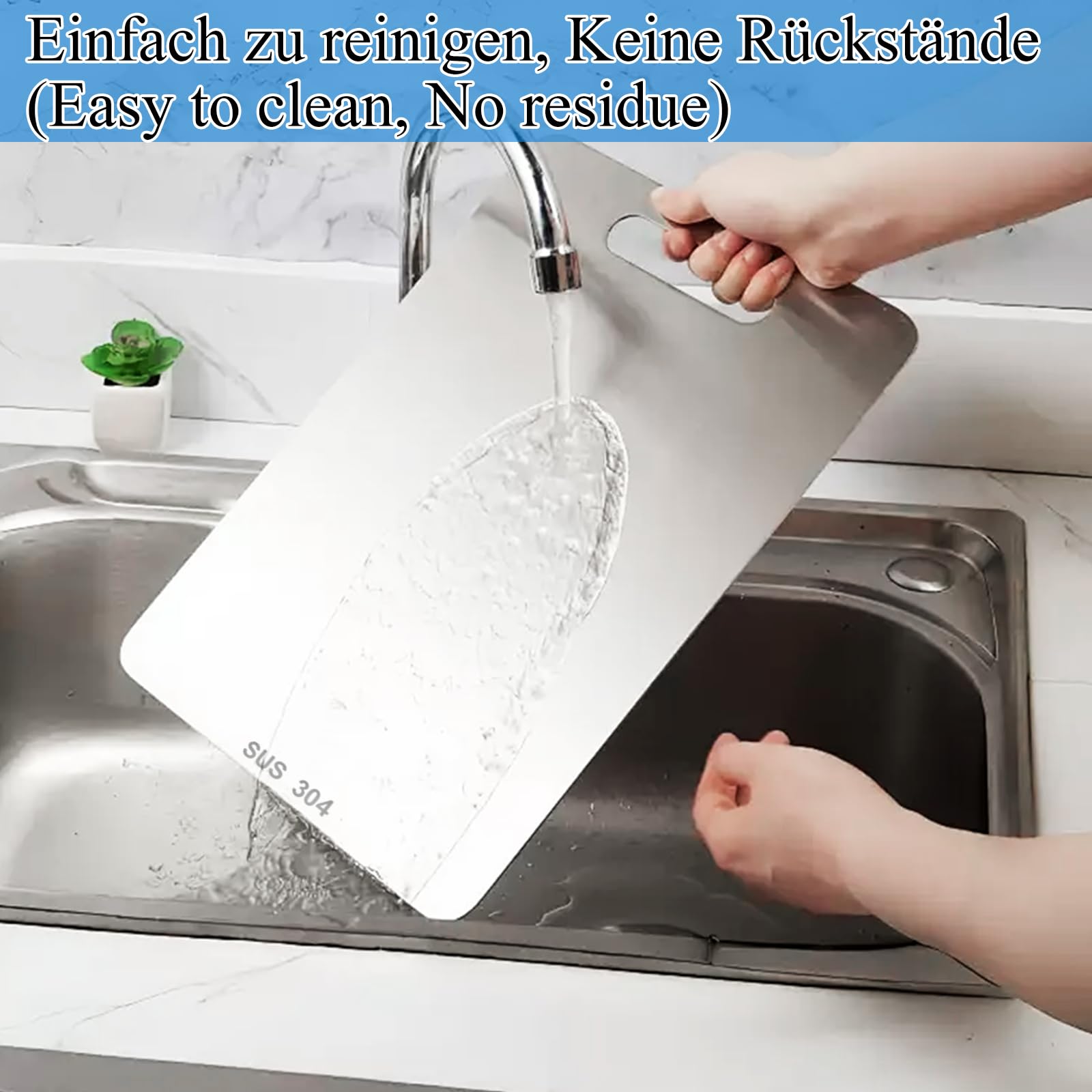 3 Stuks Titanium Snijplank Voor De Keuken, Keukenplank Van Roestvrij Staal Voor Vlees Fruit Groenten Babyvoeding Vaatwasmachinebestendig