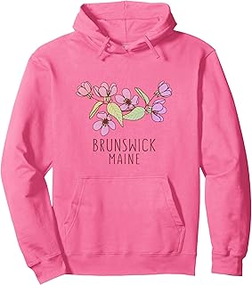 Brunswick Maine Wildflowers | Brunswick ME Pullover Hoodie