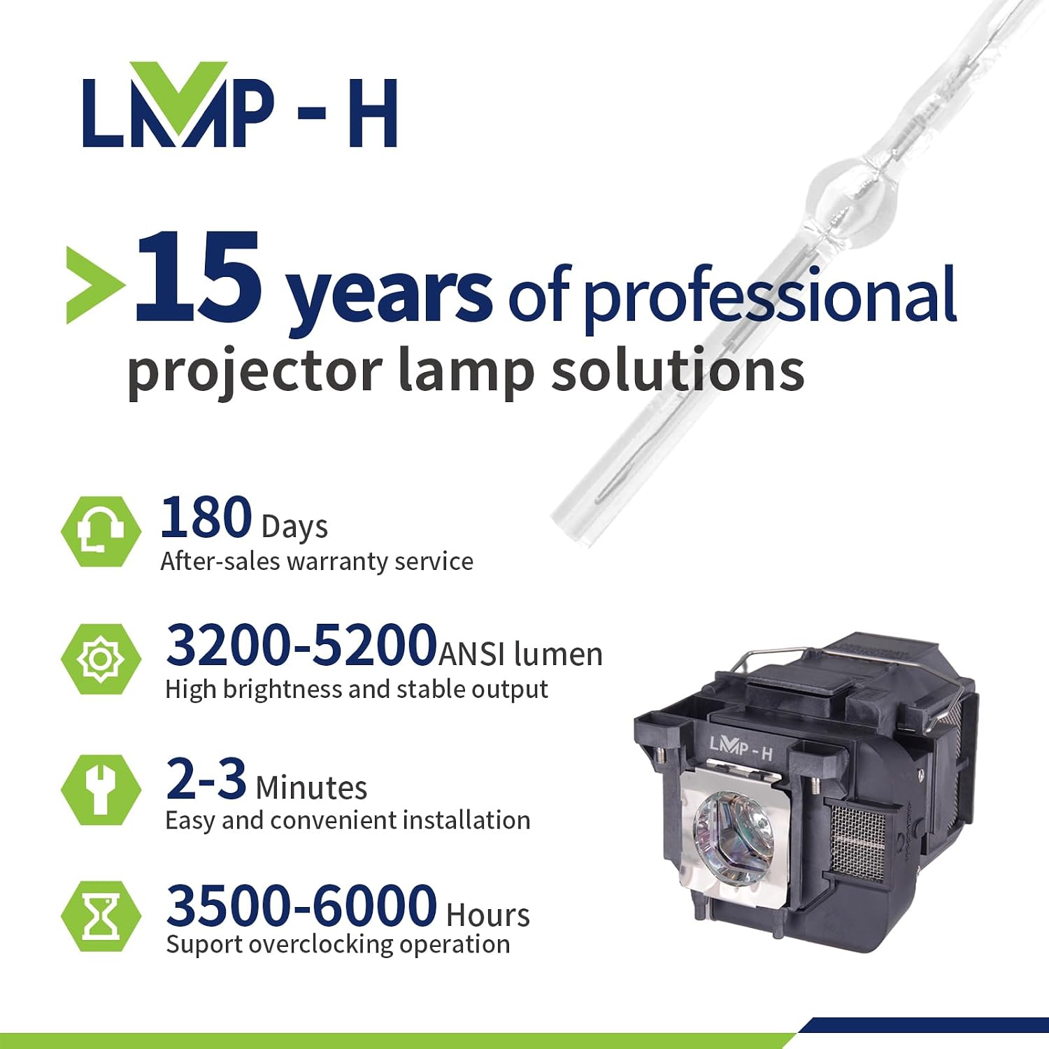 ELP77/V13H010L77 Replacement Projector Lamp Bulb with Housing for Ep-Son PowerLite 1975W 1980WU 1985WU 4650 4750W 4855WU EB-1970W 1975W 1980WU 1985WU 4550 4650 4750W 4770W 4850WU 4855WU 4950