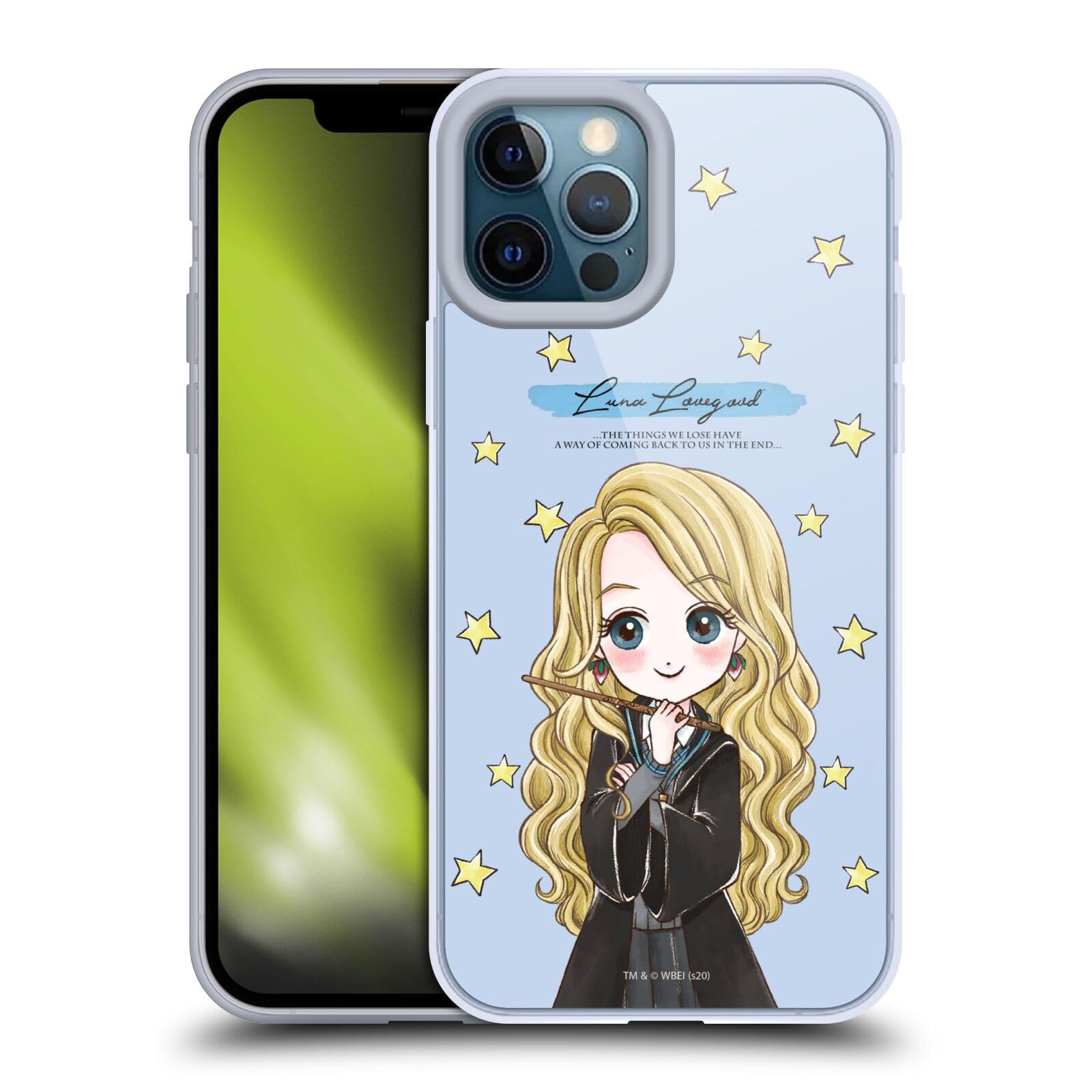 Head Case Designs Licenciado Oficialmente Harry Potter Patrón Luna Reliquias de la Muerte XXXVII Caso Funda de Gel Suave Compatible con Apple iPhone 12 / iPhone 12 Pro — view 97