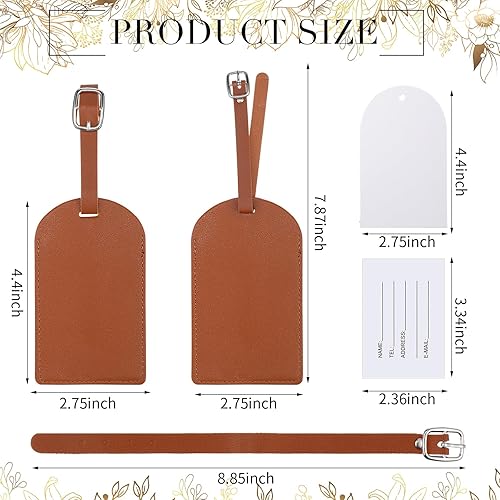 Vista 6 de Amylove 48 juegos de etiquetas de equipaje a granel para regalos de boda, etiquetas de equipaje para invitados, regalos de novia, regalo de boda