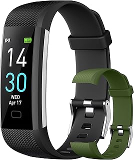 Smart Watch for Men, Activity Tracker Fitness Trackers with SpO2 Heart Rate Blood Pressure Sleep Monitor Female Health Tracking, Step Counter IP68 Waterproof Smartwatch for Android iOS (Black)