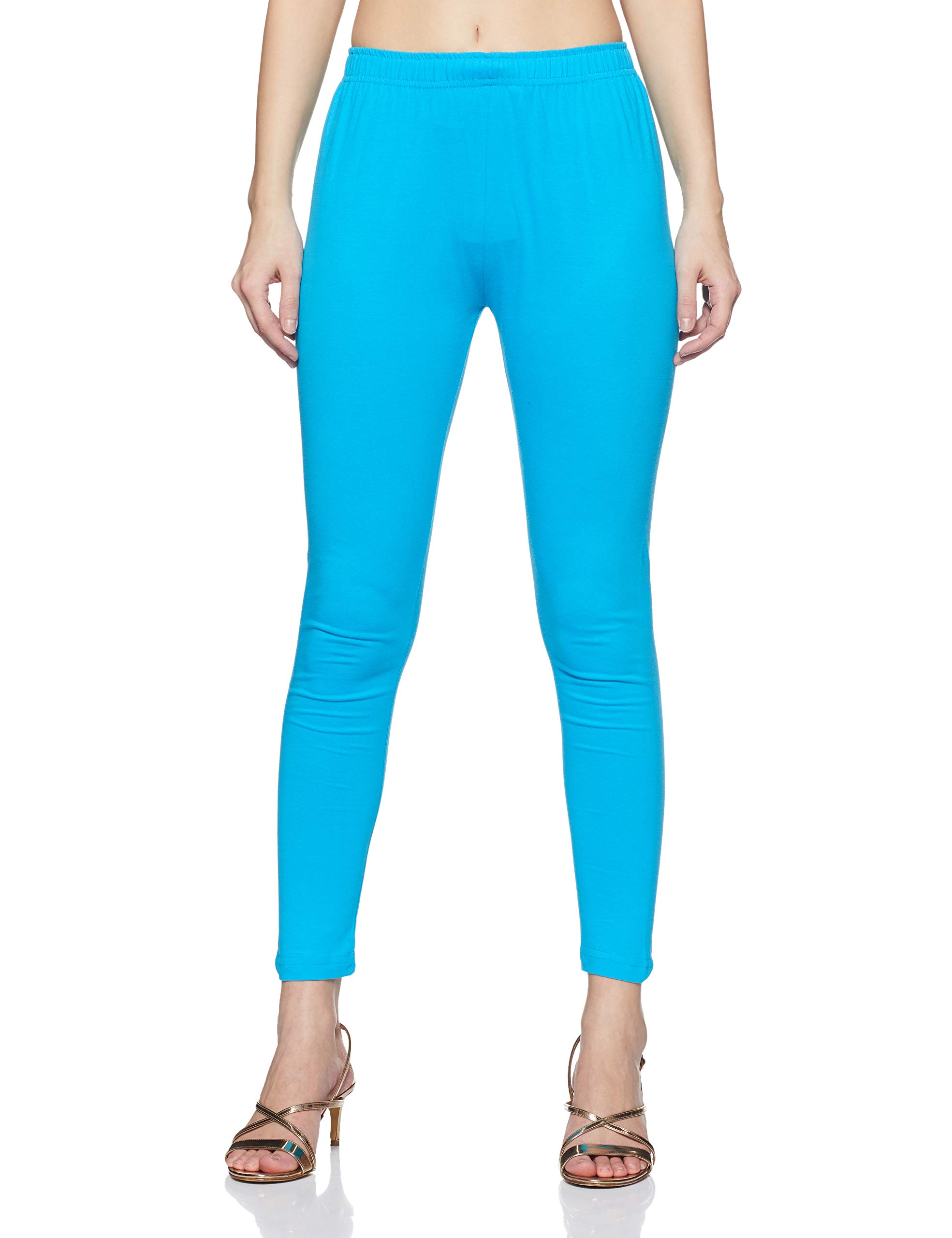 rangriti Turquoise Cotton Legging for Women-picture-17