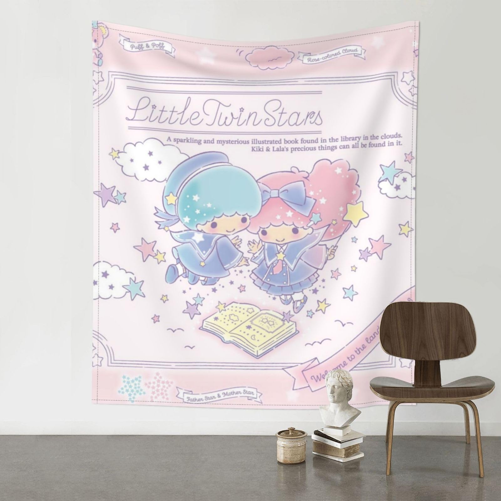 マイメロ ＆ キキララ ポスター 絵画 絵 壁掛け 715×585 インテリア Amazon.co.jp: 写真リトルツインスターズ キキララ (2) 屋内/屋外 壁の
