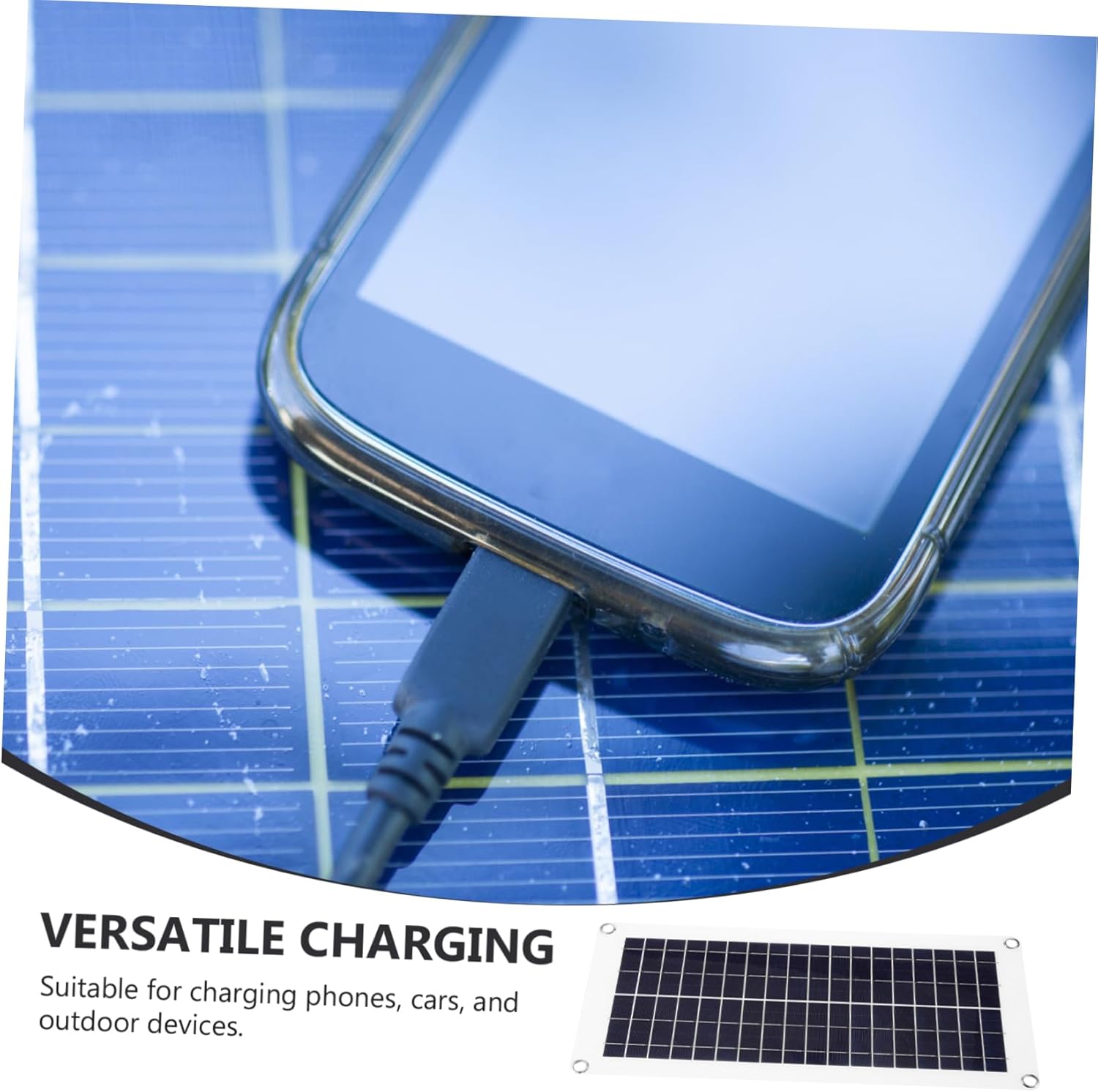 Portable Solar Panel Charger Solar USB Charger for Outdoor Camping Conversion for Phones Devices Lightweight and Design