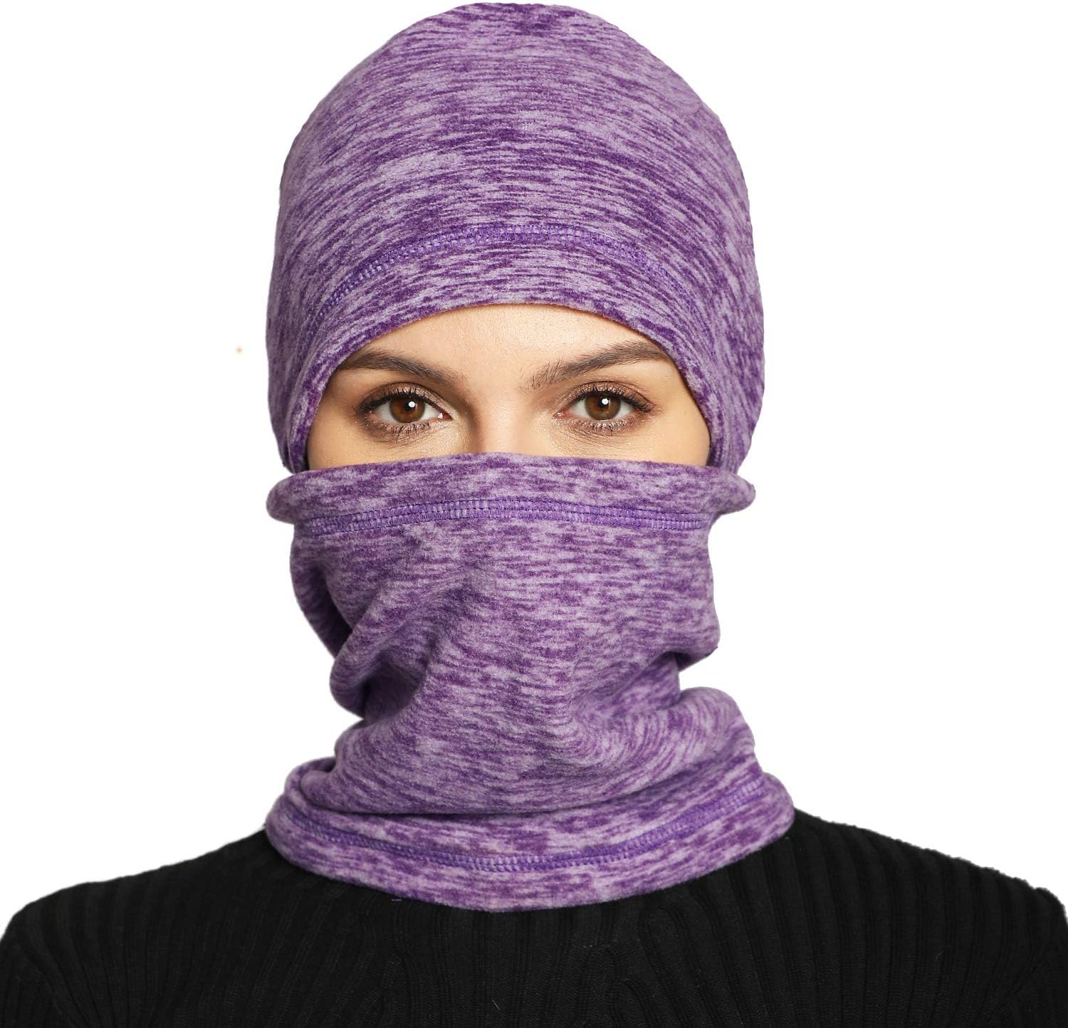 ARTPIXELBalaclava Ski Face Mask for Women Kids Men, Winter Neck Warmer Windproof Fleece Hood for Snowboarding