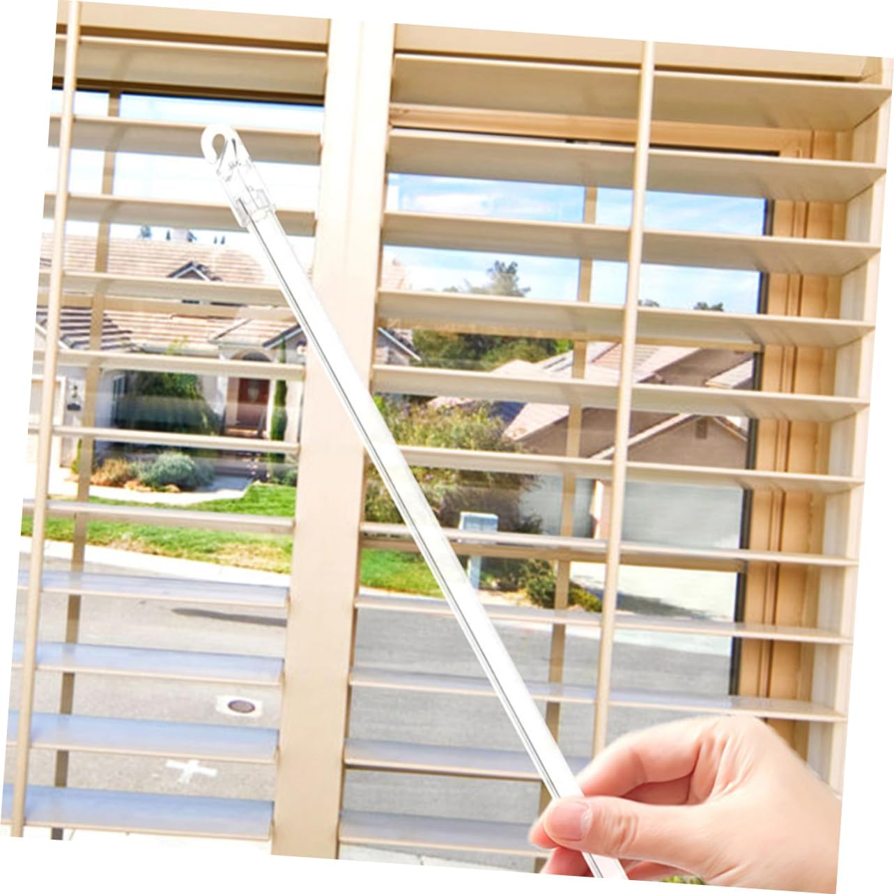 Zerodeko 4pcs Fiberglass Blind Tilt Wands Vertical Blind Rods for Bay Windows Bedroom Window
