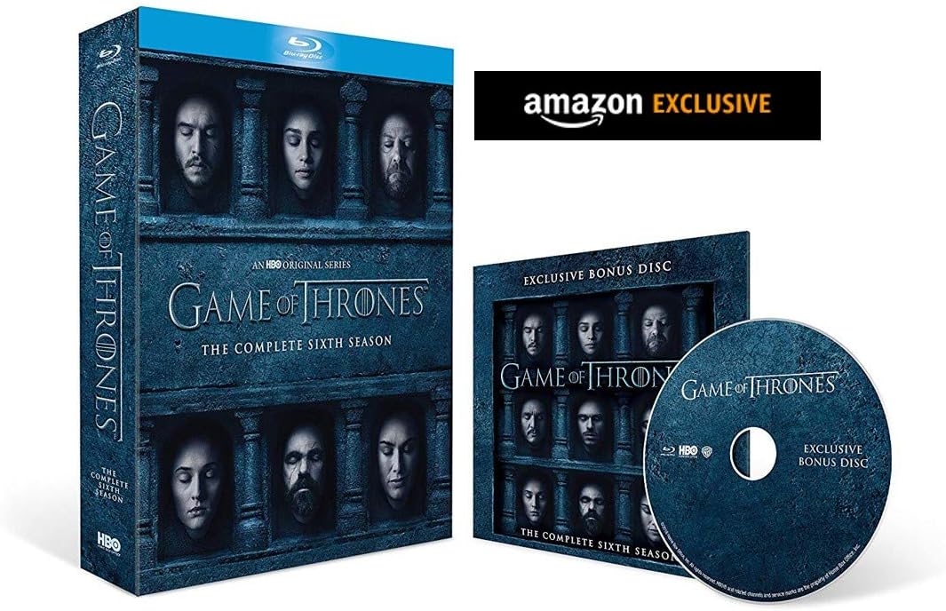 Game of Thrones - Season 6 with Bonus Disc (Exclusive to Amazon.co.uk) [Blu-ray] [Region Free]