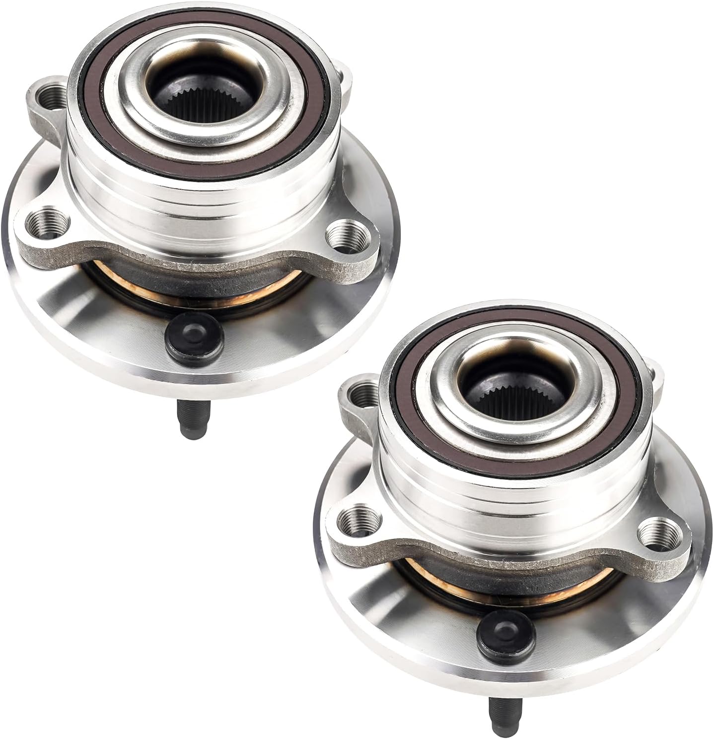 Torchbeam 512460 Pair Front Wheel Bearing Assembly for 2011-2019 Ford Explorer, 2013-2019 Ford Police Interceptor Utility 5 Lugs