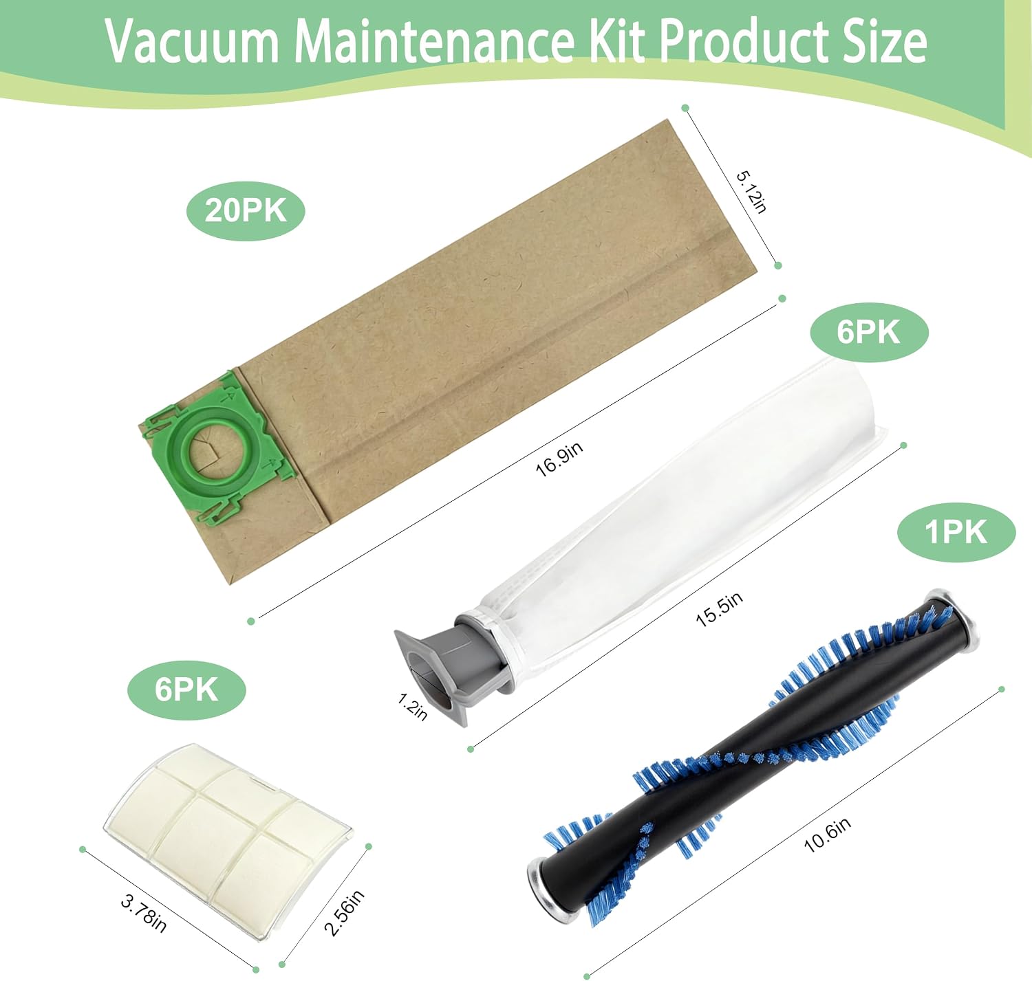 Vacuum Bags and Filter Set For Windsor Sensor SR12, XP12 Upright Vacuums image 4