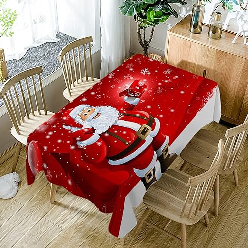 Miniatura 2 de WONDERTIFY Mantel de Papá Noel con caja de regalo, diseño de Navidad, color rojo Muiti-A76,Muiti-A77,Muiti-A78,Muiti-A79,Muiti-A84,Muiti-A90