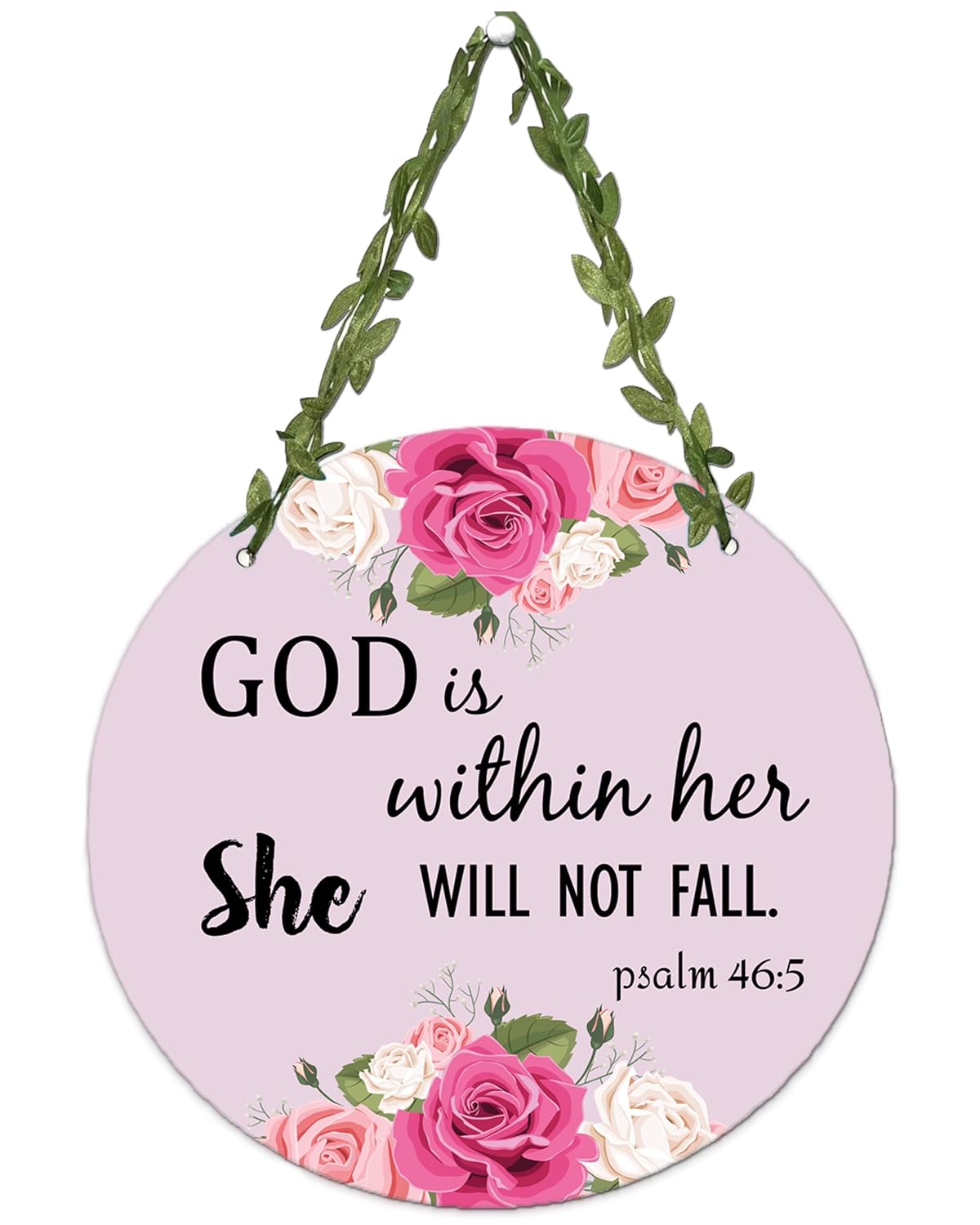 AR Creative God Is Within Her She - Bible Verse Wall Hanging For Home
