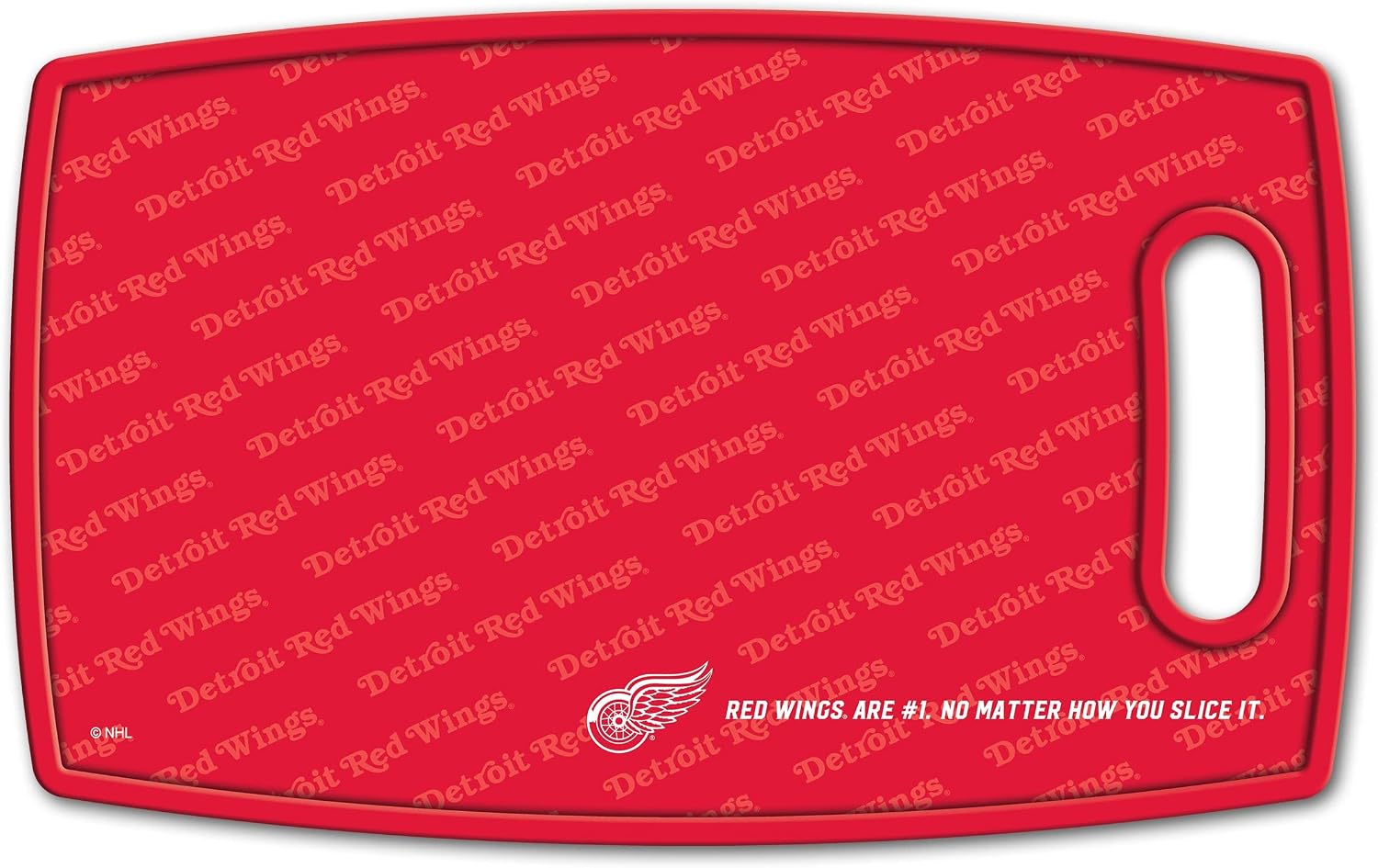 YouTheFan NHL Officially-licensed Logo Series Cutting Board - reversible design for double the cutting surface - gentle on knives, team message on both front and back