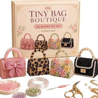 MHADBKH Miniature Bead Kits for Desk and Room, Small Bag Boutique | Plastics Decoration Set for Creative Homes Handwork Activities and Room Decoration Projects At Home
