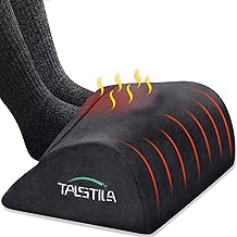 TALSTILA Foot Rest for Under Desk at Work, Footrest with Warm Plush Feet Pocket, Ergonomic Foam Foot Stool, Under Desk Footrests, for Office Desks &amp; Office Chair - Back &amp; Leg Pain Relief