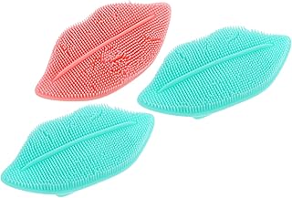 COLLBATH 3pcs Silicone Lip Shape Face Wash Br...