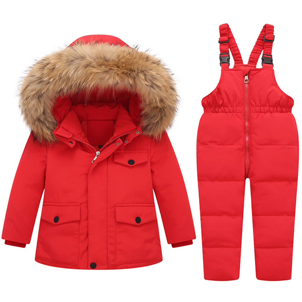 Amur Leopard Enfant Unisexe Combinaison de Ski 2pcs Veste de Ski