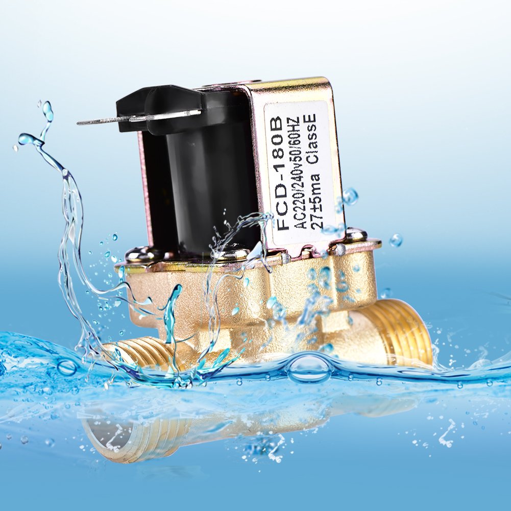 🔥 Hot Deals Water Solenoid Valve, 1/2 AC 220V Normally Closed Brass Electric Solenoid Magnetic Valve for Water Control Best Deal Cheap 🛒 Water Solenoid Valve, 1/2 AC 220V Normally Closed Brass Electric Solenoid Magnetic Valve for Water Control