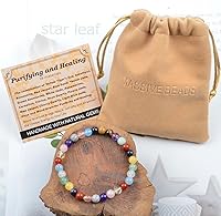 Vista 622 de MASSIVE BEADS Pulsera elástica de yoga hecha a mano con piedra natural, cristal curativo, energía, regalos para adultos unisex de 0.157 in, 0.236