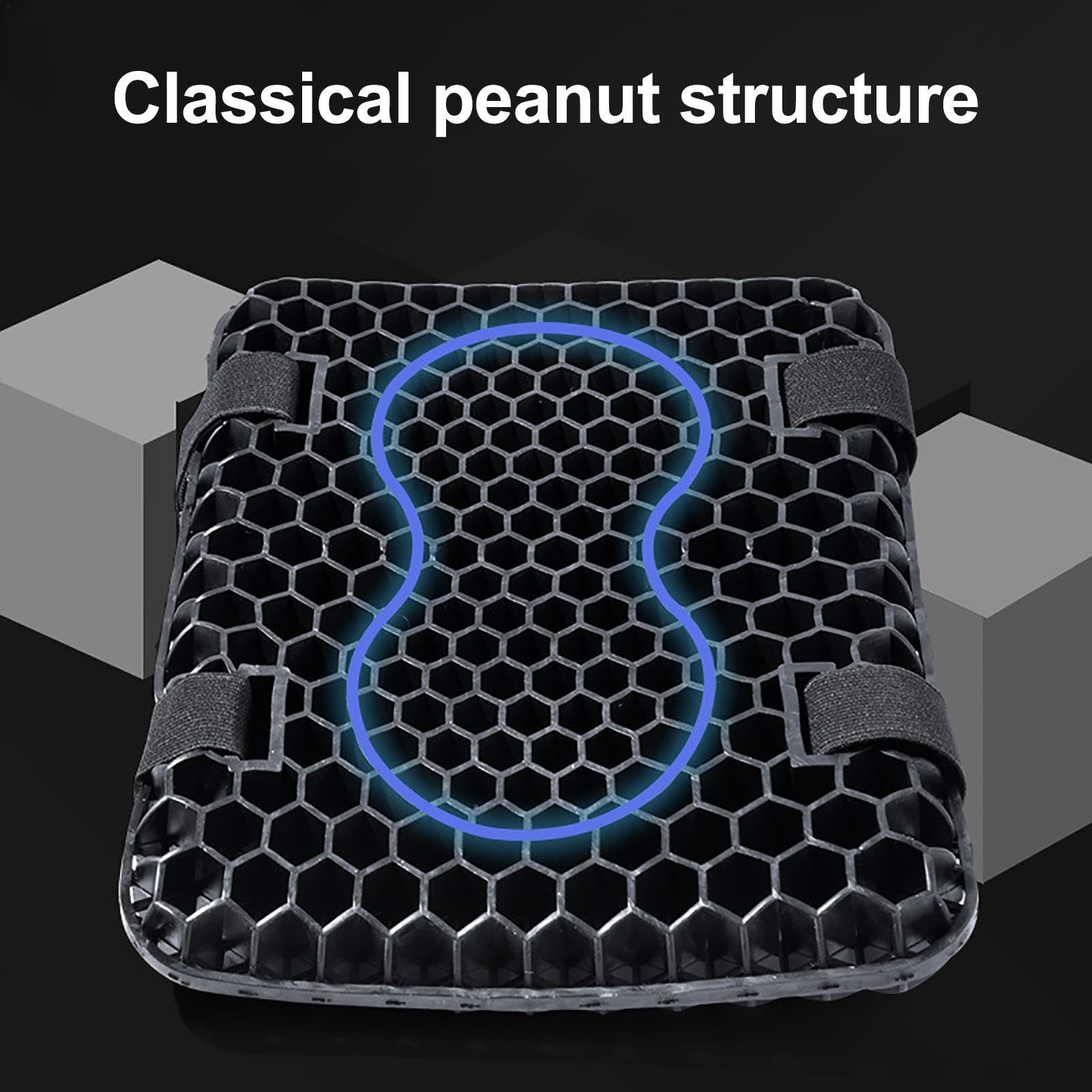Cuscino Sella Moto per Ducati Scrambler 800 Scrambler800, Cuscino d'Aria in Gel Memory, Cuscino Smorzamento Ergonomica, Protezione Solare, Traspirante, Comodo